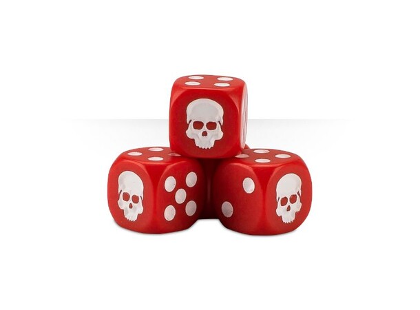 Dice Cube Red - 20 stk 20 terninger til Warhammer 40K/Sigmar 